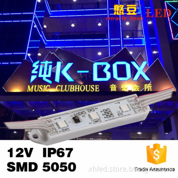 CE & ROHS Certifications 3SMD DC12V Waterproof RGB Full Color 5050 LED Module